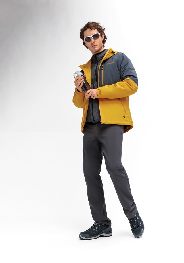 Maier Sports Funktionsjacke »Metor Move M« Herren Outdoorjacke, wasserdicht, RV-Taschen, Kapuze