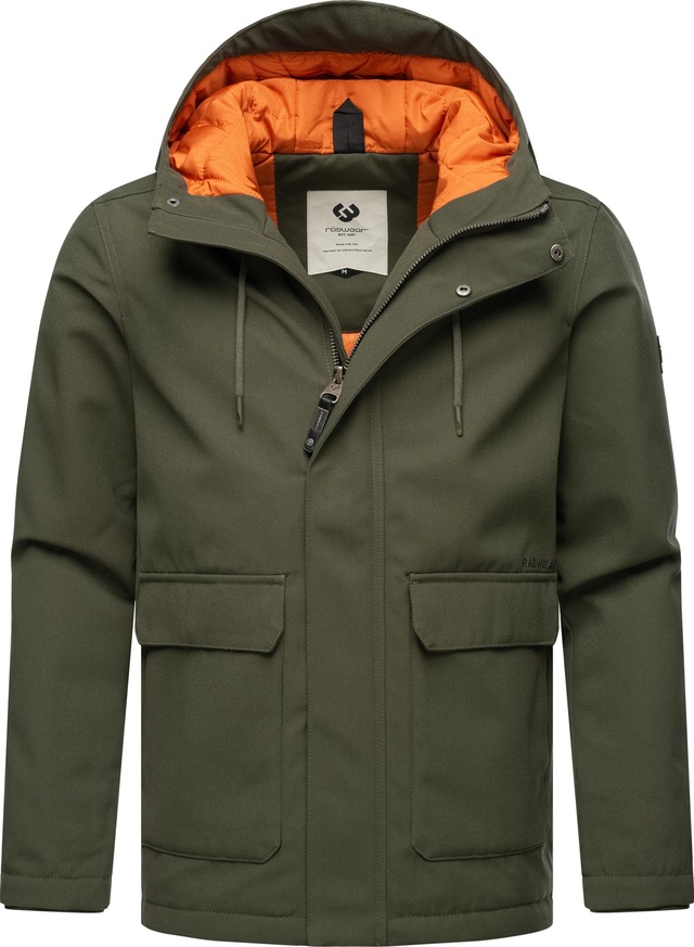 Ragwear Winterjacke »Mr Them« mit Kapuze stylische Herren Outdoorjacke mit großer Kapuze