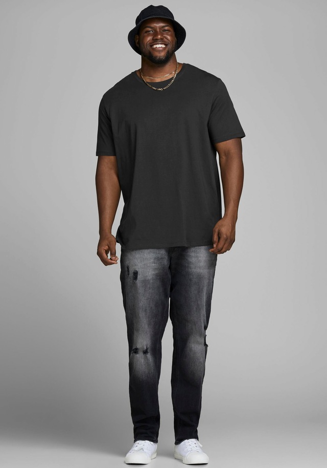 Jack & Jones PlusSize Rundhalsshirt »JJEORGANIC BASIC TEE SS O-NECK NOOS PLS« mit Rundhalsausschnitt