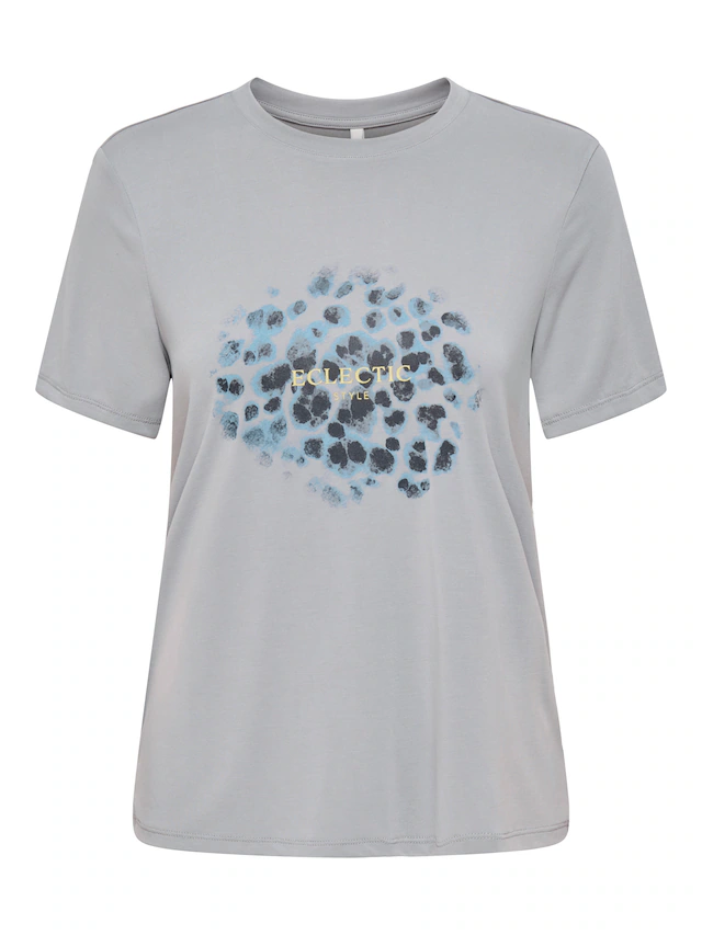 ONLY Kurzarmshirt »ONLFREE LIFE MODAL S/S ATELIER TOP JRS« Materialmix, Rundhals
