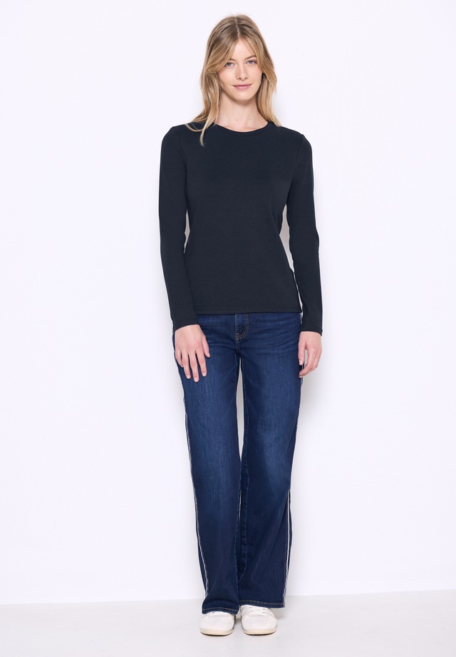 STREET ONE STUDIO Langarmshirt im soften Baumwoll-Mix