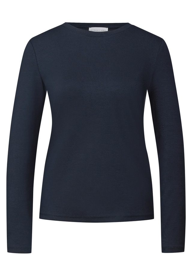 STREET ONE STUDIO Langarmshirt im soften Baumwoll-Mix