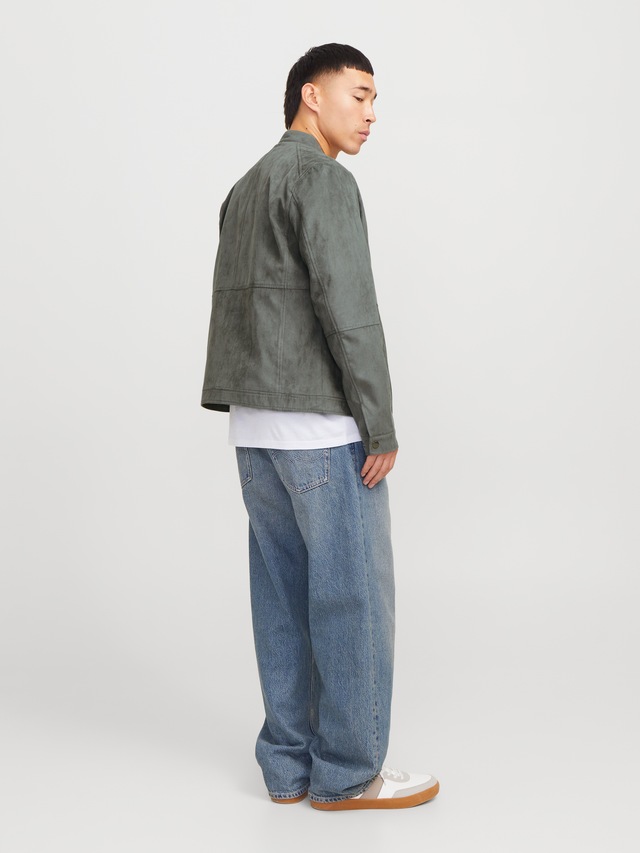 Jack & Jones Bikerjacke »JJEDYLAN mit wasserabweisender Funktion« ohne Kapuze unifarben, modisch, regular fit, Polyester