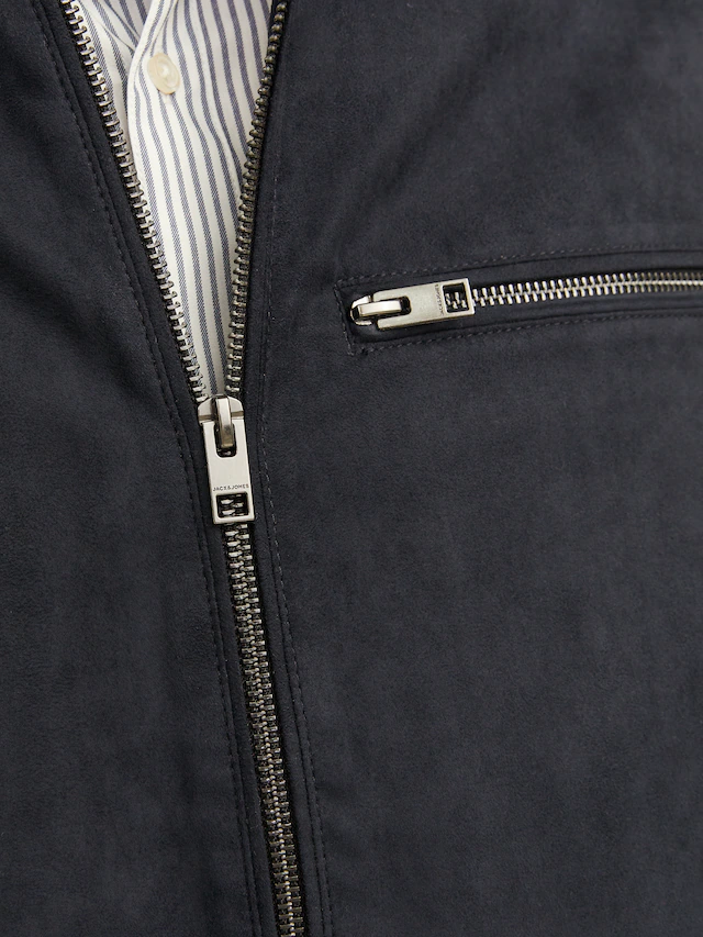 Jack & Jones Bikerjacke »JJEDYLAN mit wasserabweisender Funktion« ohne Kapuze unifarben, modisch, regular fit, Polyester