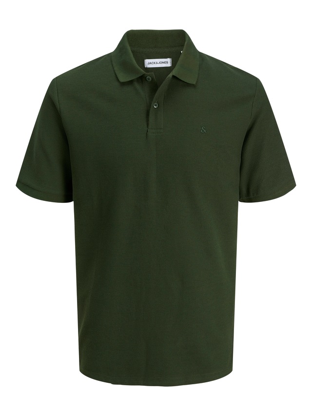 Jack & Jones »JJEAUSTIN POLO SS NOOS« Materialmix, regular fit