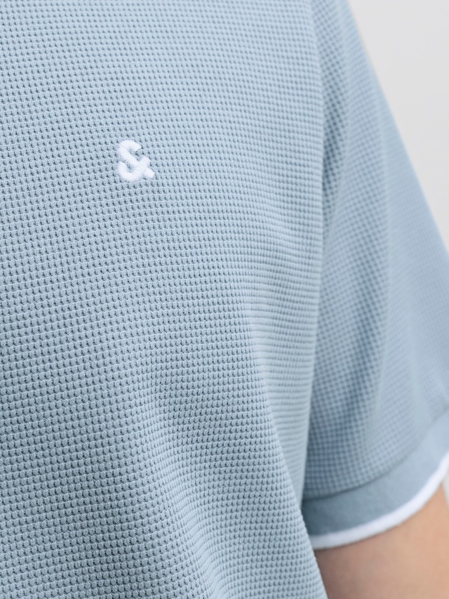 Jack & Jones »JJEAUSTIN POLO SS NOOS« Materialmix, regular fit