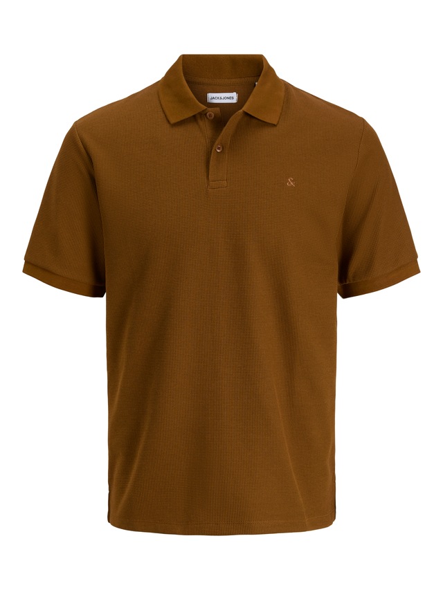 Jack & Jones »JJEAUSTIN POLO SS NOOS« Materialmix, regular fit