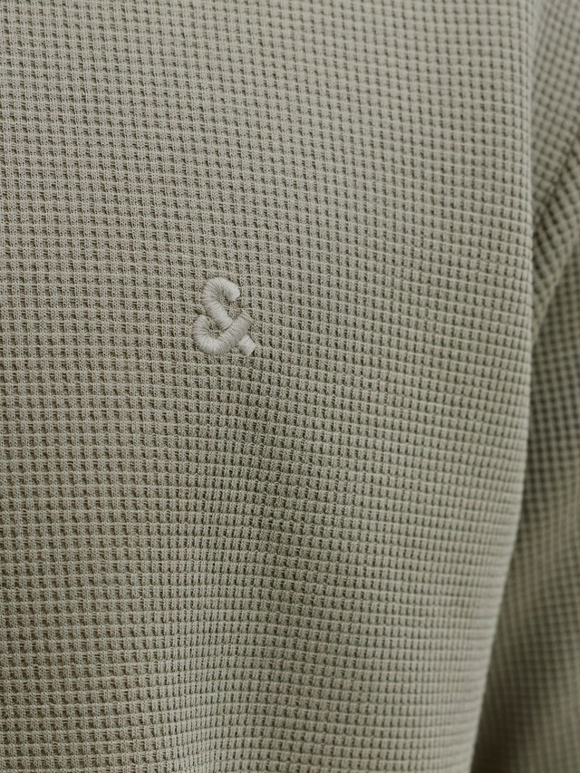 Jack & Jones »JJEAUSTIN POLO SS NOOS« Materialmix, regular fit