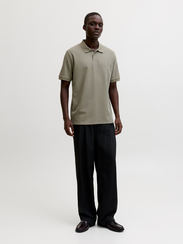 Jack & Jones »JJEAUSTIN POLO SS NOOS« Materialmix, regular fit