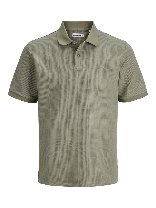 Jack & Jones »JJEAUSTIN POLO SS NOOS« Materialmix, regular fit