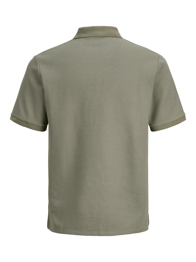 Jack & Jones »JJEAUSTIN POLO SS NOOS« Materialmix, regular fit