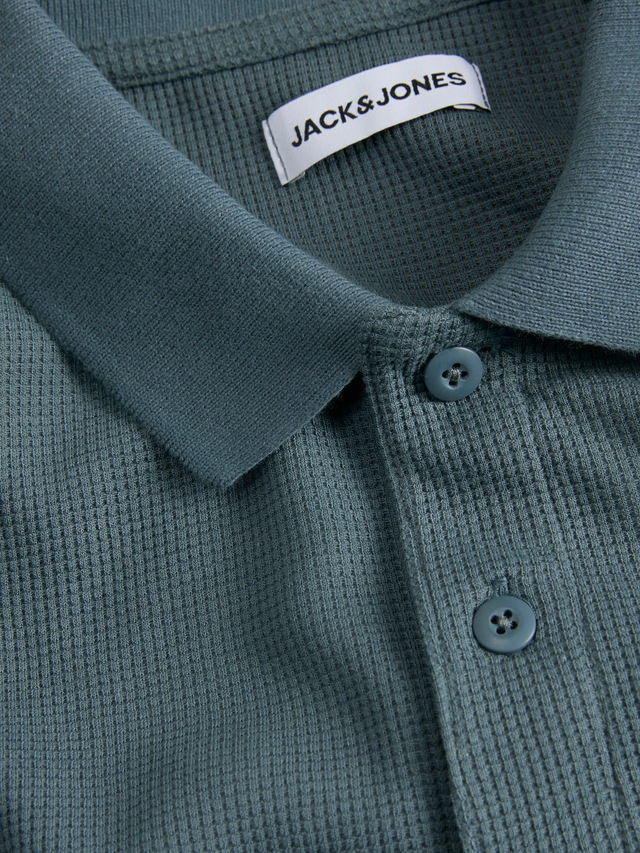Jack & Jones »JJEAUSTIN POLO SS NOOS« Materialmix, regular fit