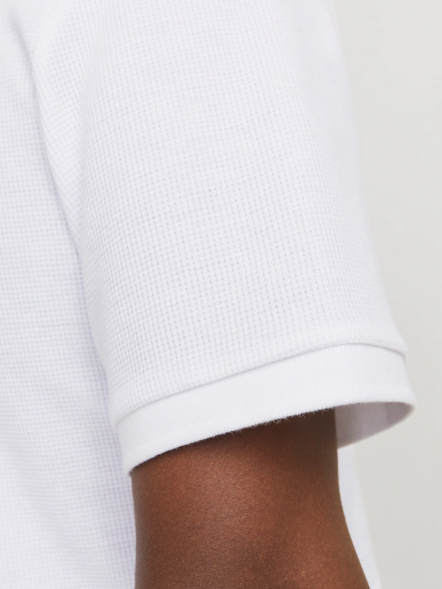 Jack & Jones »JJEAUSTIN POLO SS NOOS« Materialmix, regular fit