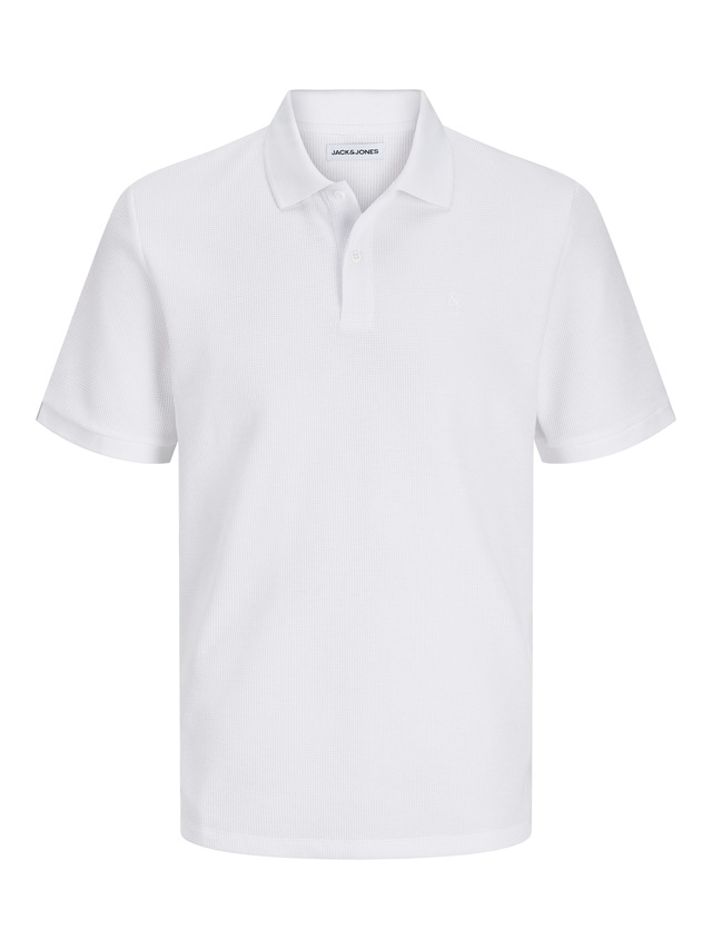 Jack & Jones »JJEAUSTIN POLO SS NOOS« Materialmix, regular fit