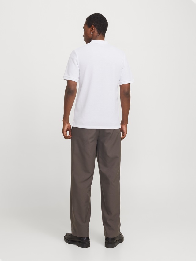 Jack & Jones »JJEAUSTIN POLO SS NOOS« Materialmix, regular fit