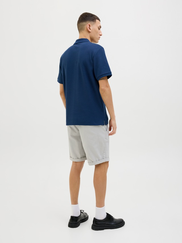Jack & Jones »JJEAUSTIN POLO SS NOOS« Materialmix, regular fit