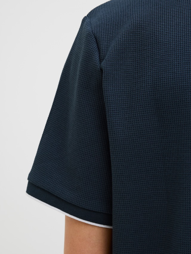 Jack & Jones »JJEAUSTIN POLO SS NOOS« Materialmix, regular fit