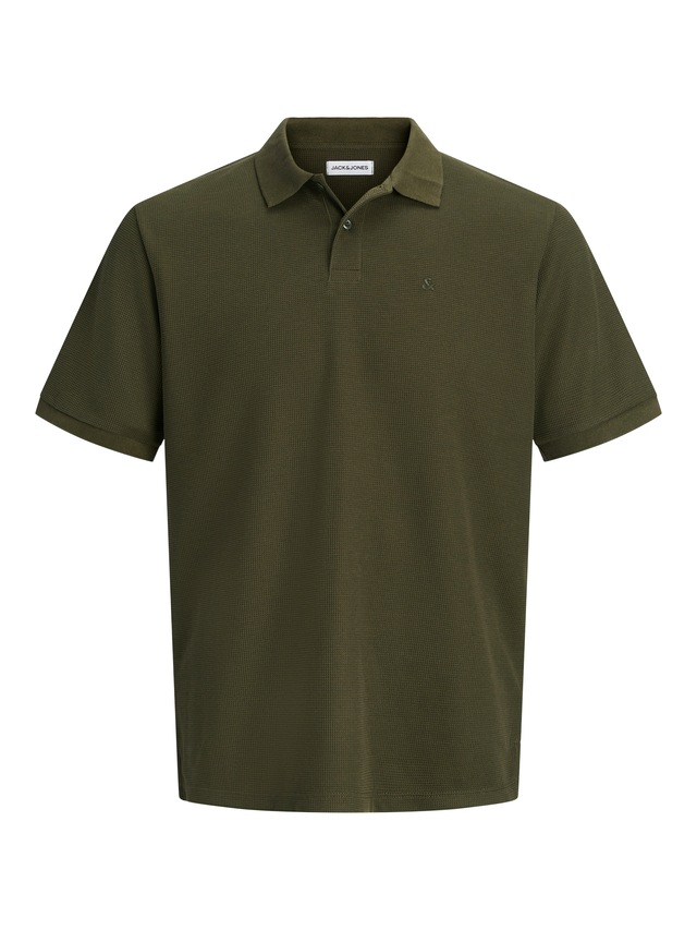 Jack & Jones »JJEAUSTIN POLO SS NOOS« Materialmix, regular fit