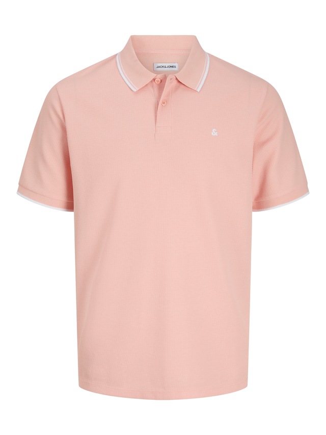 Jack & Jones »JJEAUSTIN POLO SS NOOS« Materialmix, regular fit