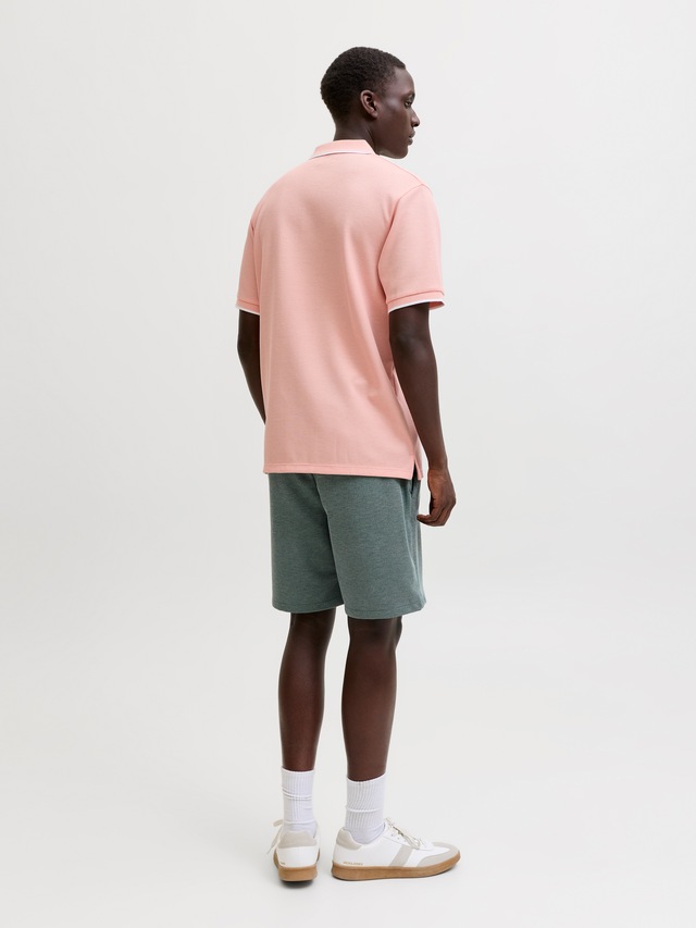 Jack & Jones »JJEAUSTIN POLO SS NOOS« Materialmix, regular fit
