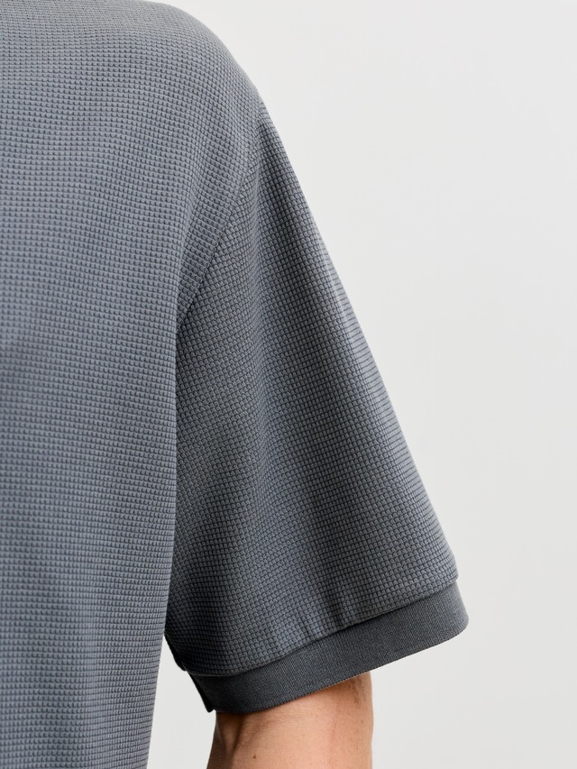 Jack & Jones »JJEAUSTIN POLO SS NOOS« Materialmix, regular fit