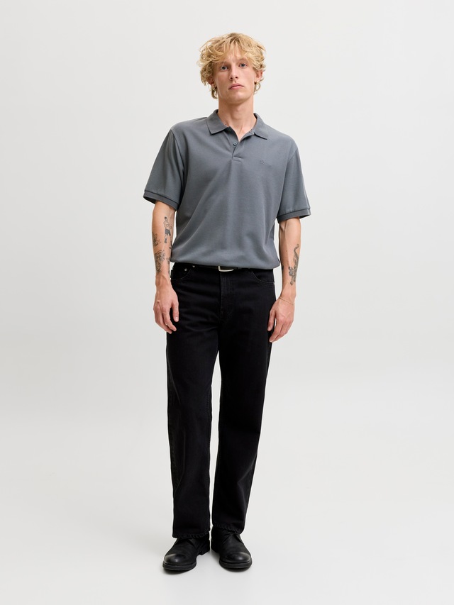 Jack & Jones »JJEAUSTIN POLO SS NOOS« Materialmix, regular fit