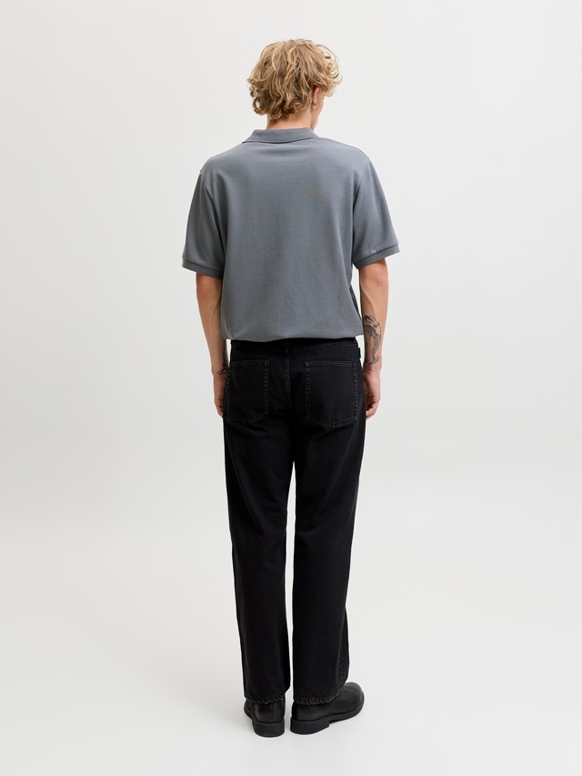 Jack & Jones »JJEAUSTIN POLO SS NOOS« Materialmix, regular fit