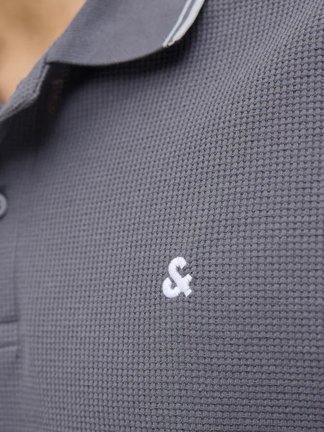 Jack & Jones »JJEAUSTIN POLO SS NOOS« Materialmix, regular fit