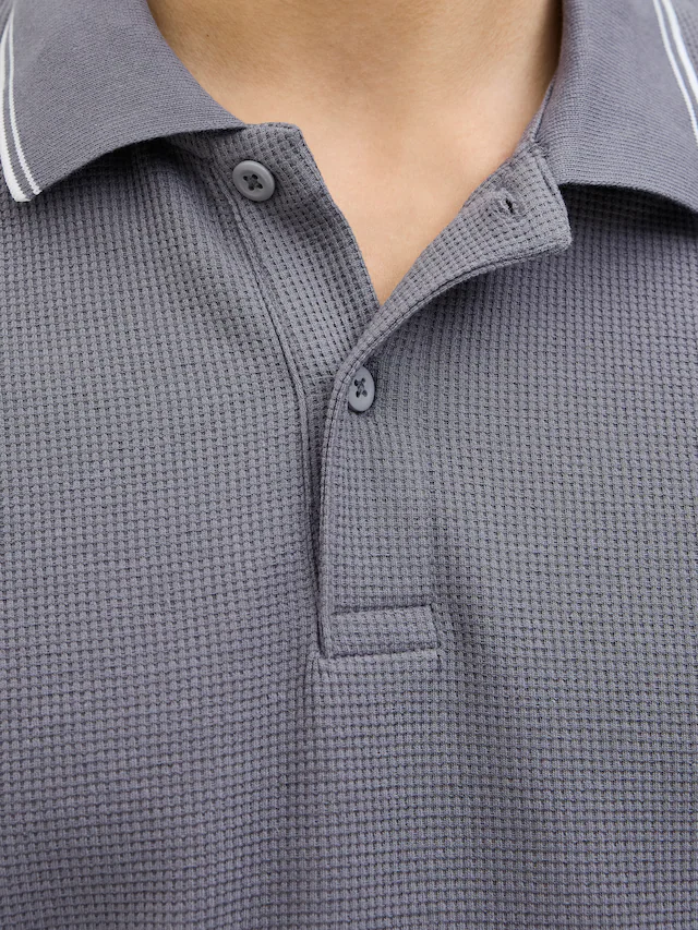 Jack & Jones »JJEAUSTIN POLO SS NOOS« Materialmix, regular fit