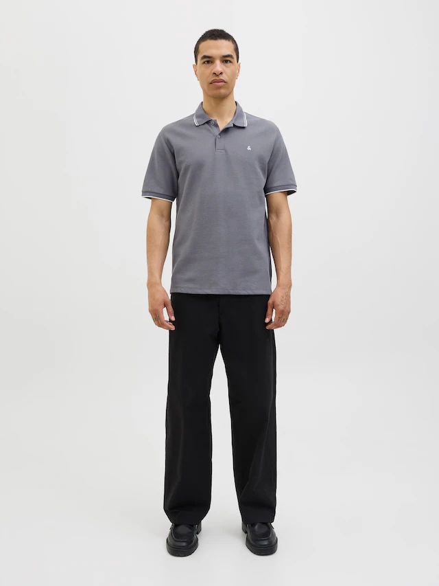 Jack & Jones »JJEAUSTIN POLO SS NOOS« Materialmix, regular fit