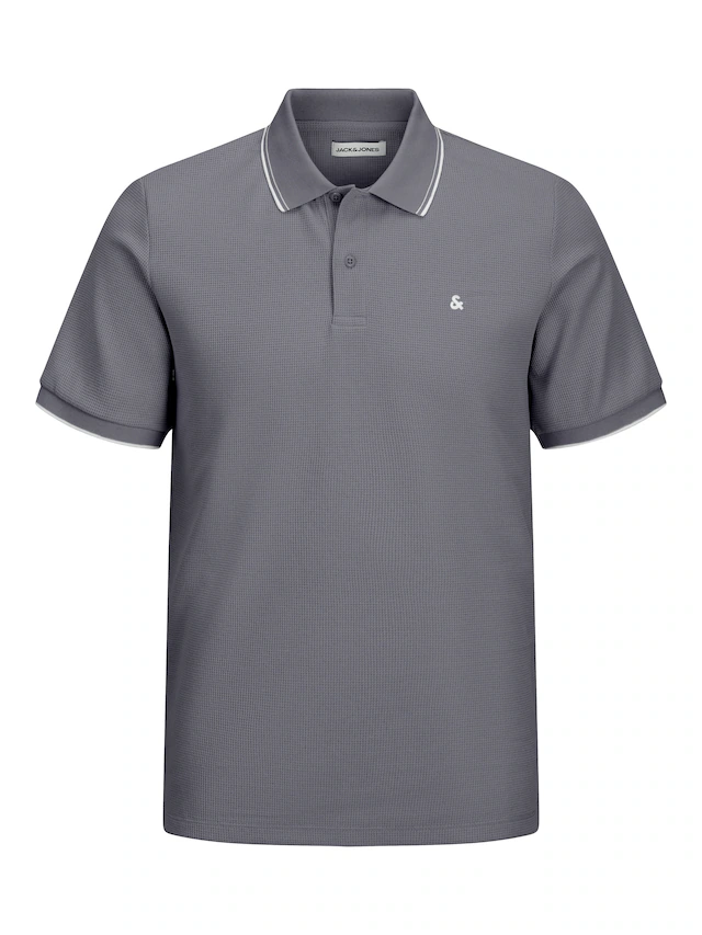 Jack & Jones »JJEAUSTIN POLO SS NOOS« Materialmix, regular fit