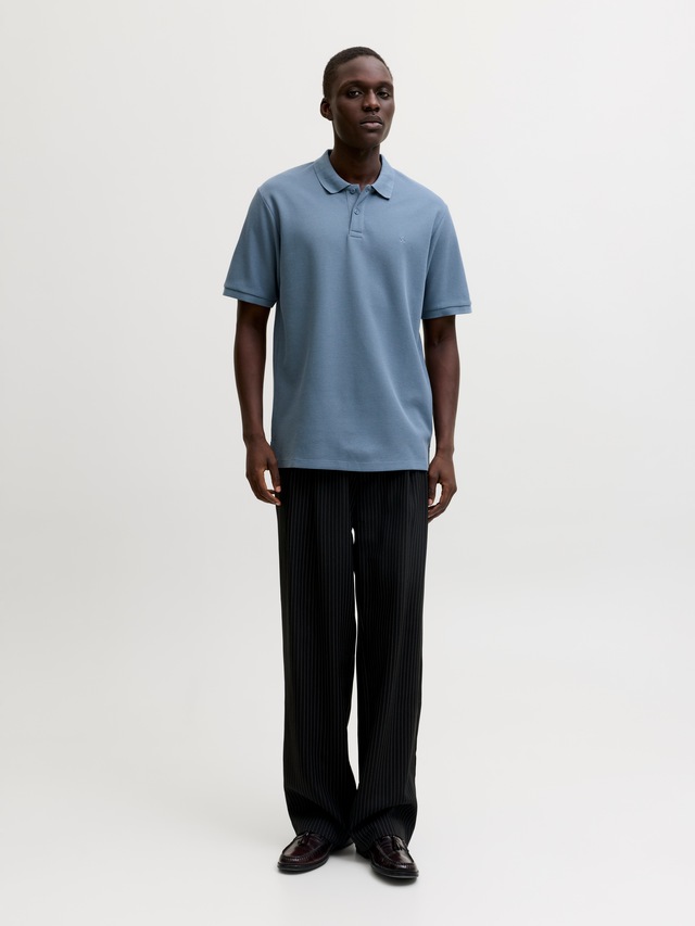 Jack & Jones »JJEAUSTIN POLO SS NOOS« Materialmix, regular fit