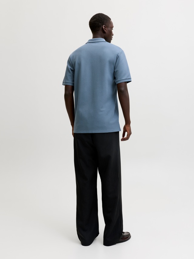 Jack & Jones »JJEAUSTIN POLO SS NOOS« Materialmix, regular fit