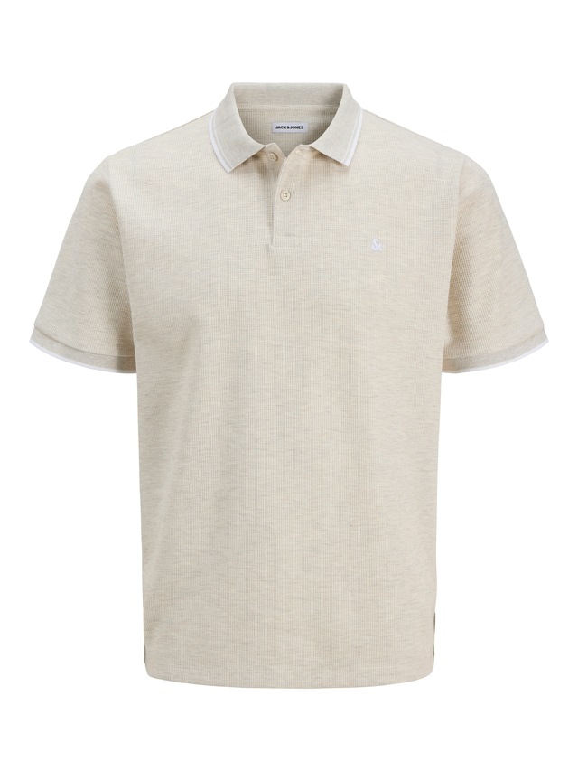 Jack & Jones »JJEAUSTIN POLO SS NOOS« Materialmix, regular fit