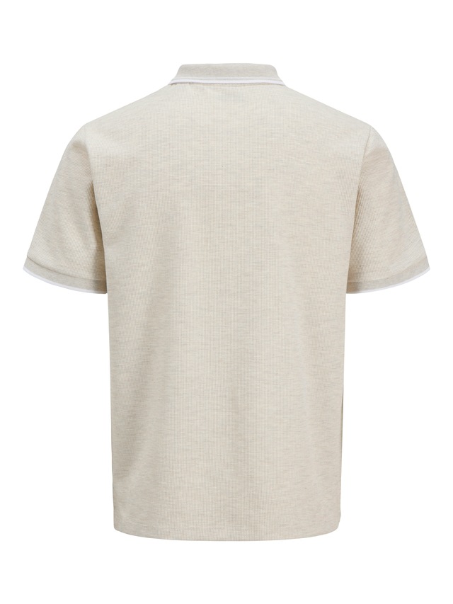 Jack & Jones »JJEAUSTIN POLO SS NOOS« Materialmix, regular fit