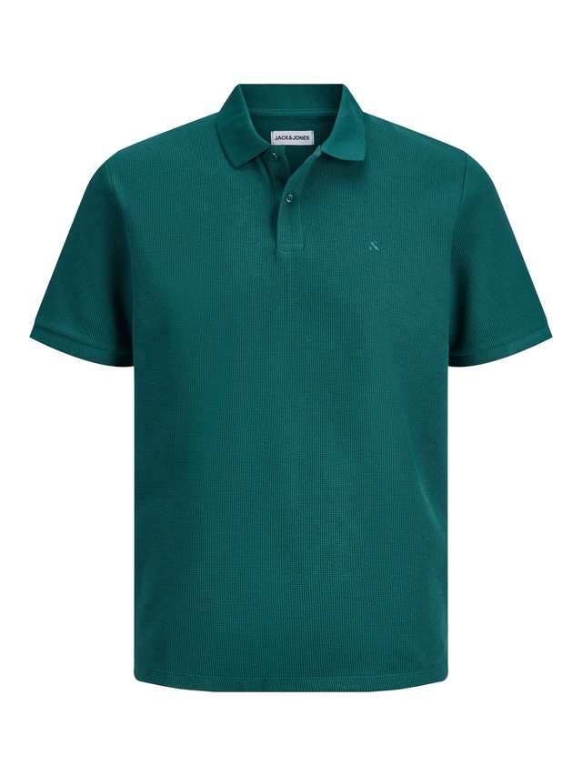 Jack & Jones »JJEAUSTIN POLO SS NOOS« Materialmix, regular fit