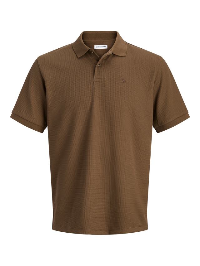 Jack & Jones »JJEAUSTIN POLO SS NOOS« Materialmix, regular fit