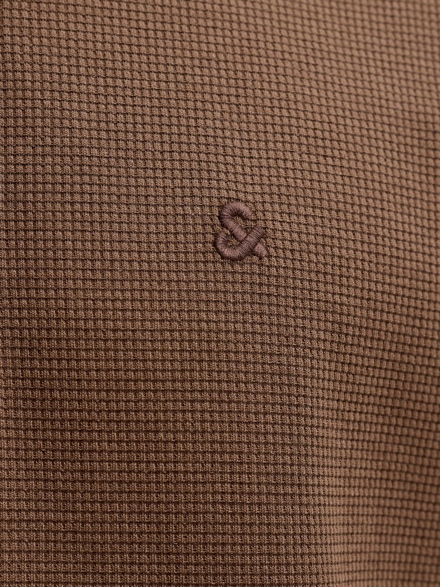 Jack & Jones »JJEAUSTIN POLO SS NOOS« Materialmix, regular fit