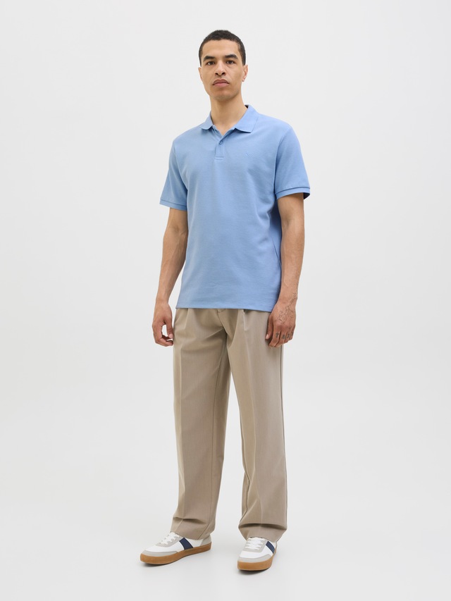 Jack & Jones »JJEAUSTIN POLO SS NOOS« Materialmix, regular fit