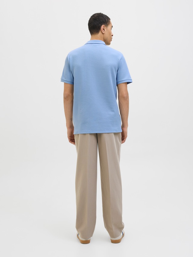Jack & Jones »JJEAUSTIN POLO SS NOOS« Materialmix, regular fit