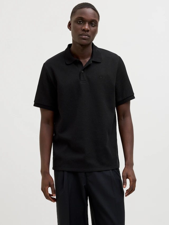 Jack & Jones »JJEAUSTIN POLO SS NOOS« Materialmix, regular fit