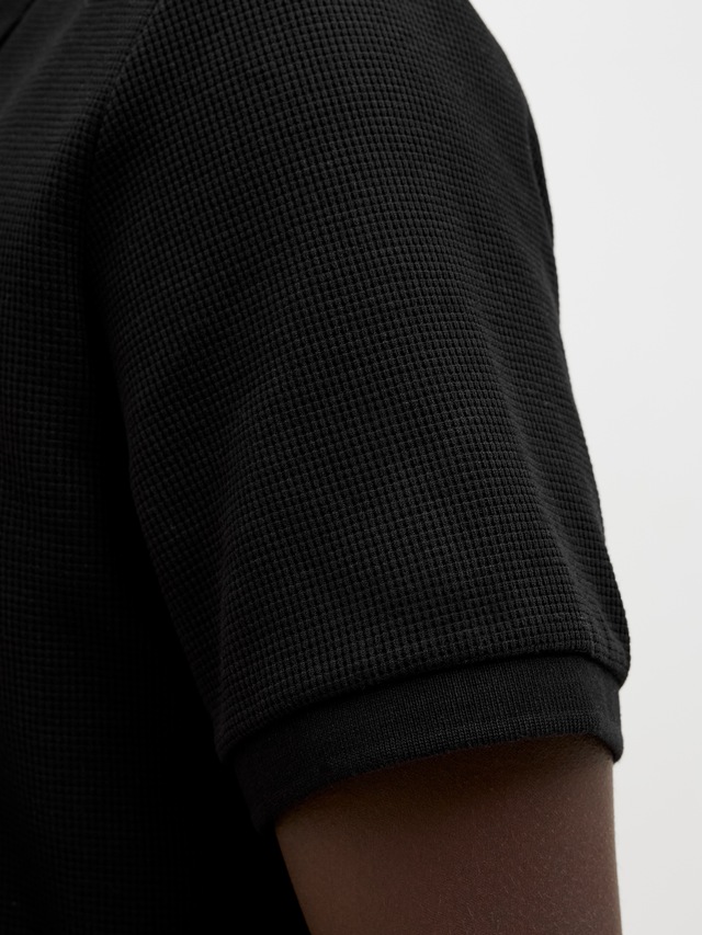 Jack & Jones »JJEAUSTIN POLO SS NOOS« Materialmix, regular fit