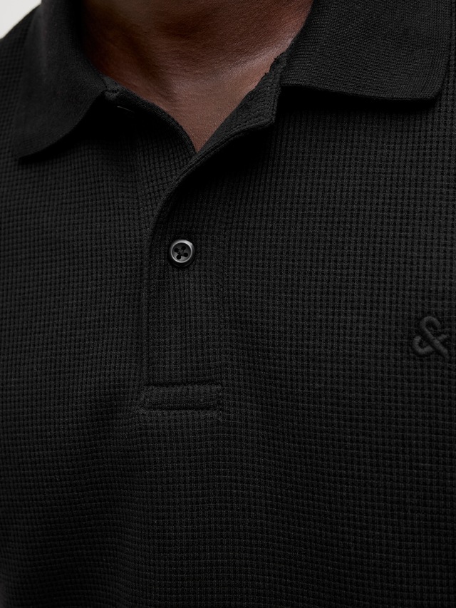Jack & Jones »JJEAUSTIN POLO SS NOOS« Materialmix, regular fit