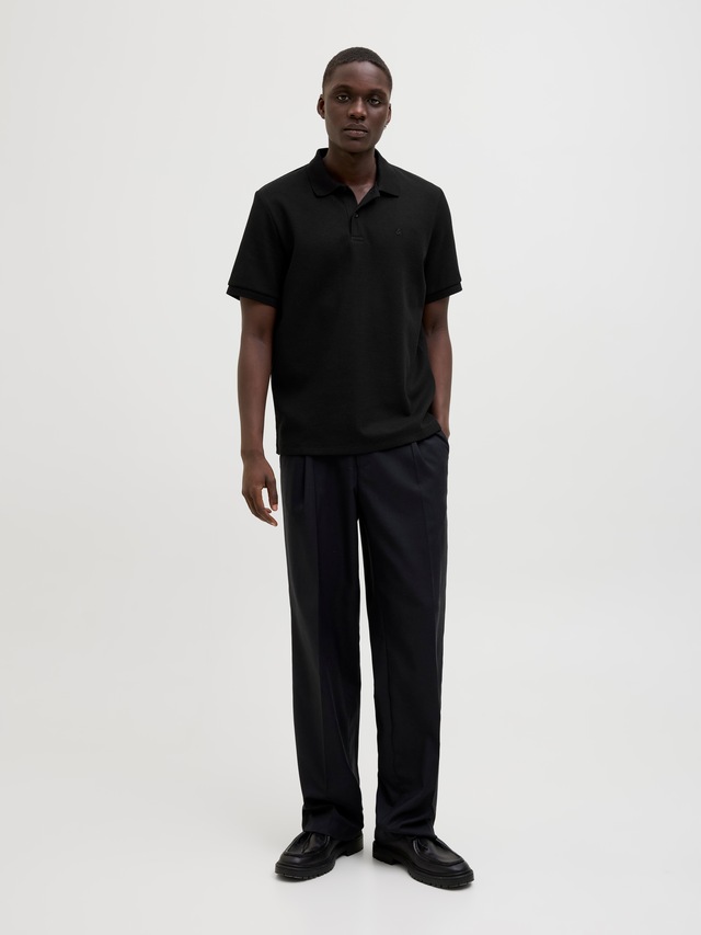 Jack & Jones »JJEAUSTIN POLO SS NOOS« Materialmix, regular fit