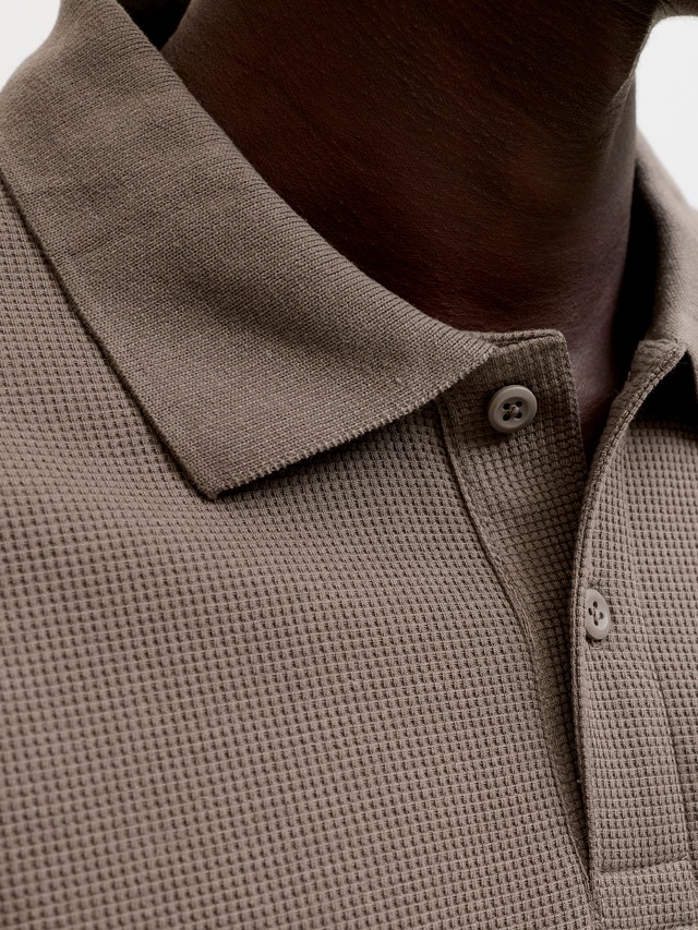 Jack & Jones »JJEAUSTIN POLO SS NOOS« Materialmix, regular fit