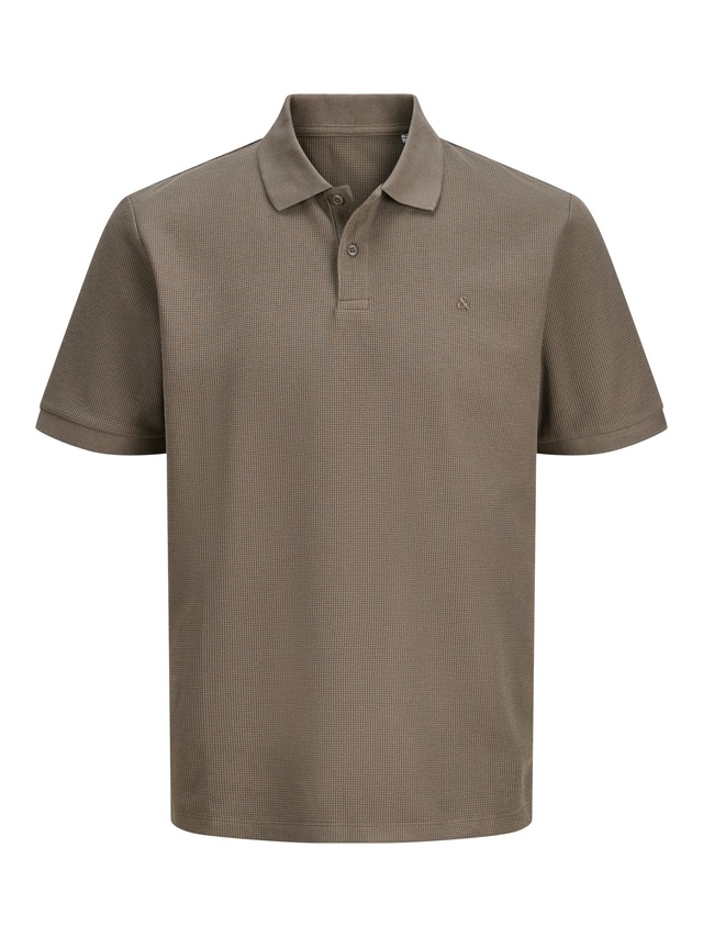 Jack & Jones »JJEAUSTIN POLO SS NOOS« Materialmix, regular fit