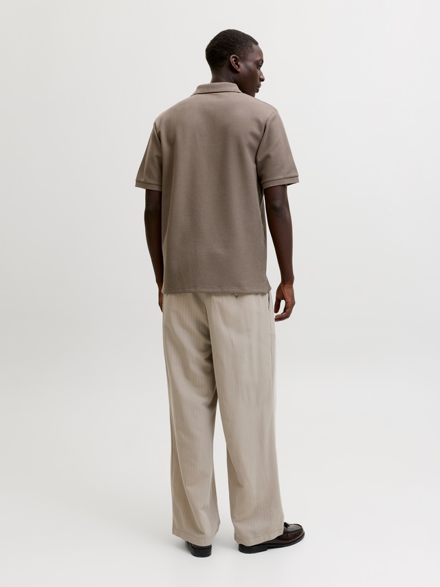 Jack & Jones »JJEAUSTIN POLO SS NOOS« Materialmix, regular fit