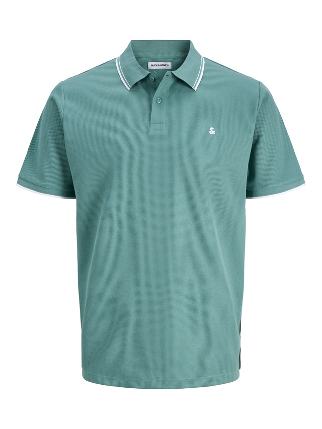 Jack & Jones »JJEAUSTIN POLO SS NOOS« Materialmix, regular fit