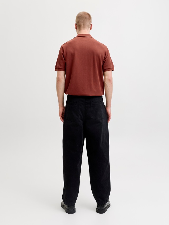 Jack & Jones »JJEAUSTIN POLO SS NOOS« Materialmix, regular fit