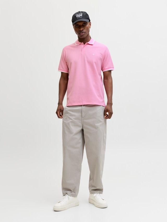 Jack & Jones »JJEAUSTIN POLO SS NOOS« Materialmix, regular fit